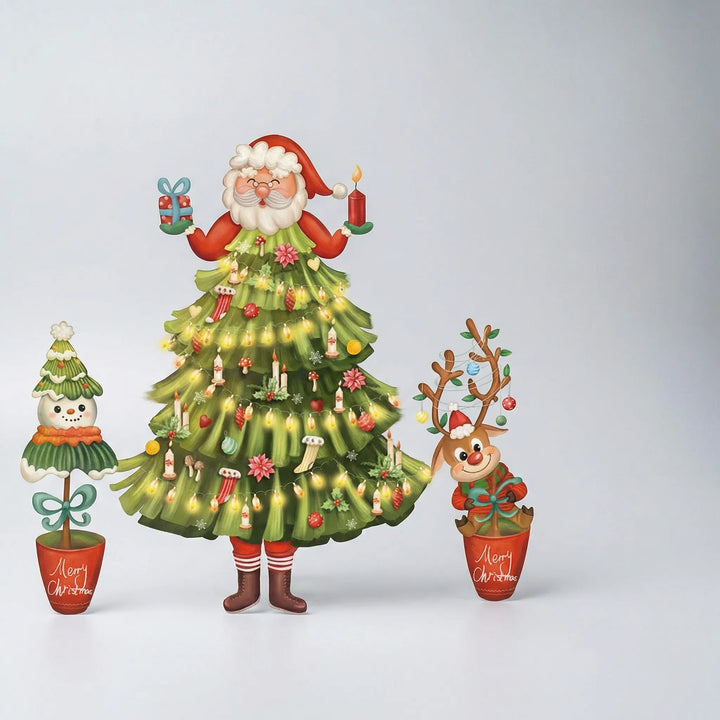 Festivelle - Reusable Festive Window Cling Set