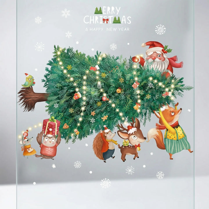 Festivelle - Reusable Festive Window Cling Set
