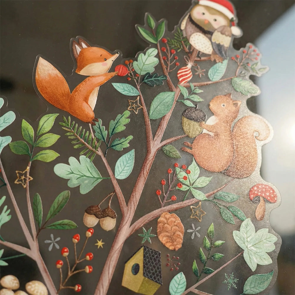 Festivelle - Reusable Festive Window Cling Set