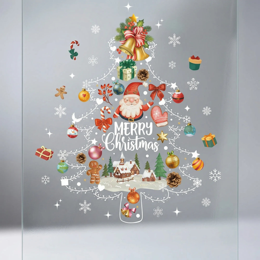 Festivelle - Reusable Festive Window Cling Set
