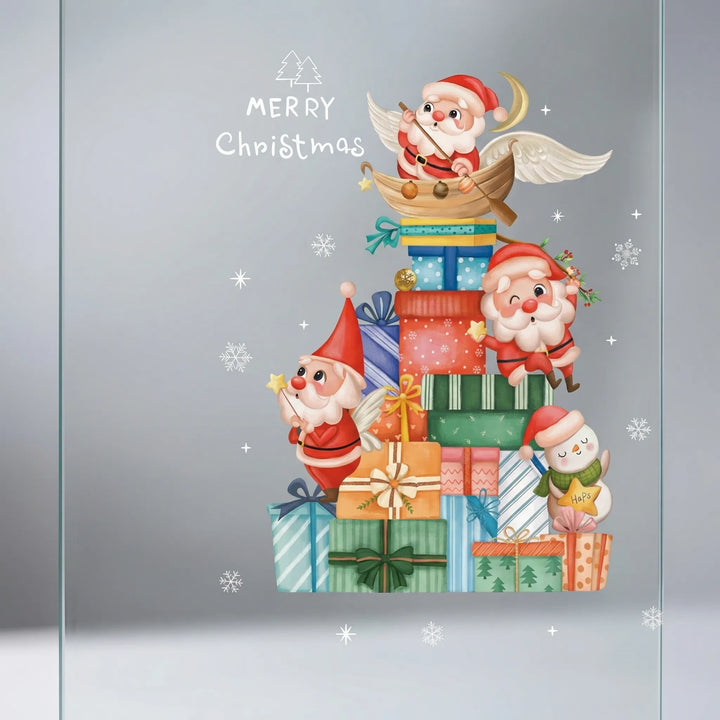 Festivelle - Reusable Festive Window Cling Set