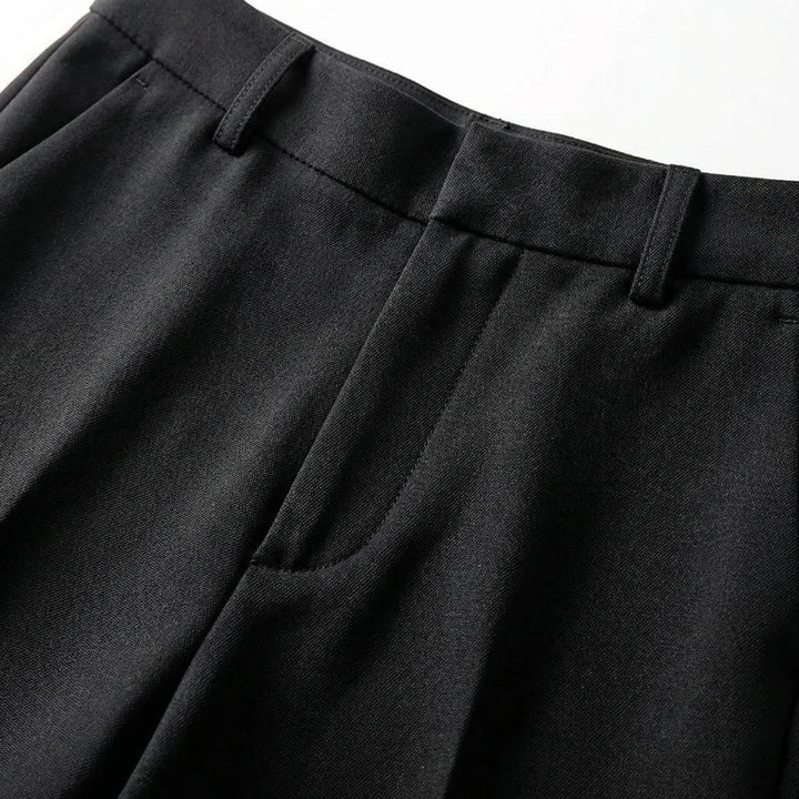 Flarova - High Waist Slim Fit Flared Trousers