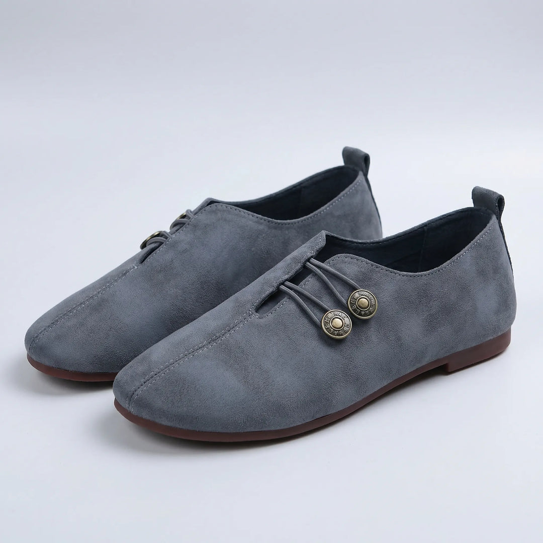 Flatrelle - Flat Round-Toe Slip-On Loafer