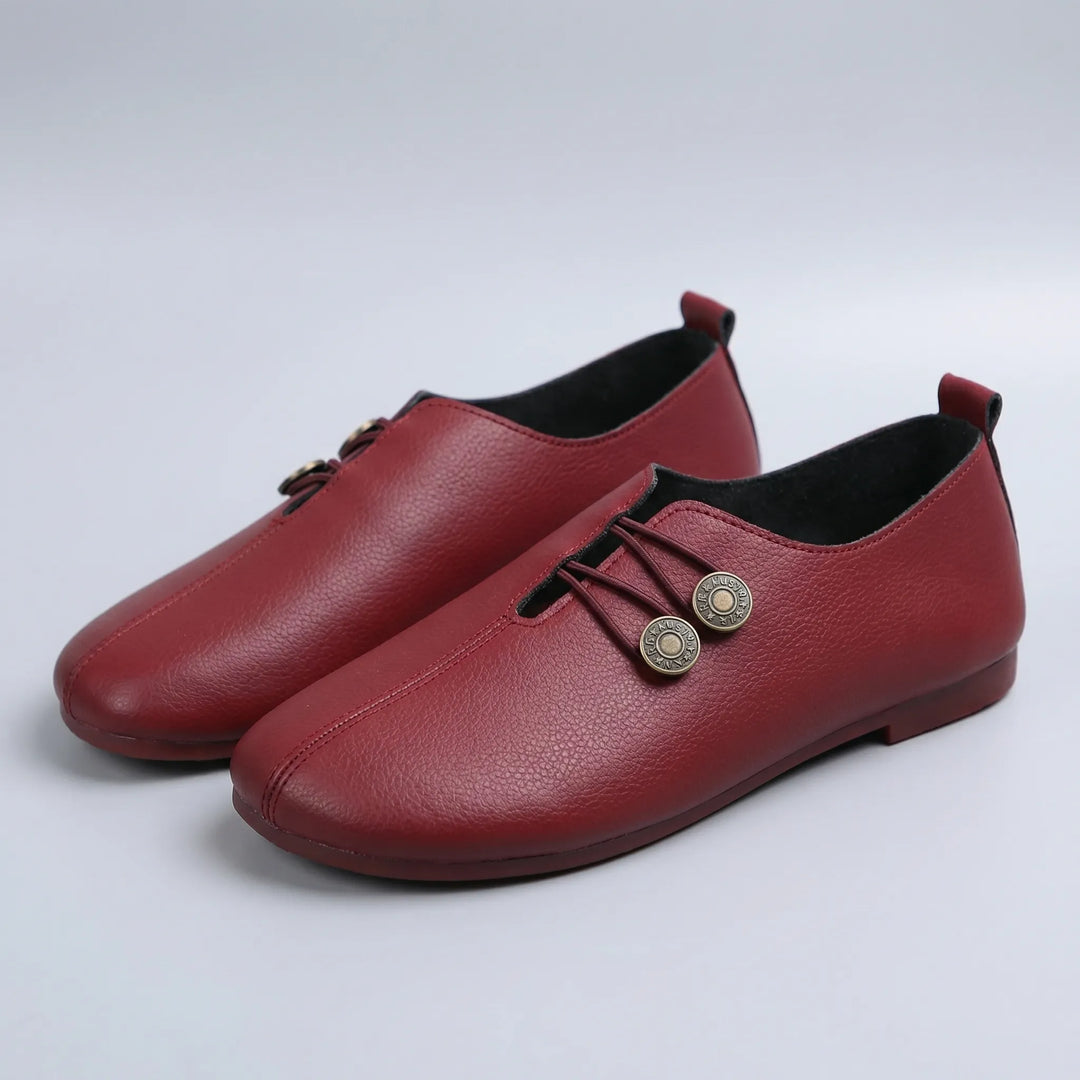 Flatrelle - Flat Round-Toe Slip-On Loafer