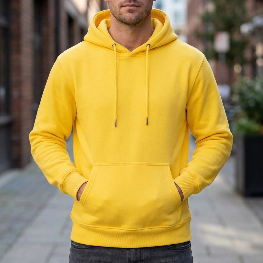 Fleexton - Fleece-Lined Pullover Hoodie For Men