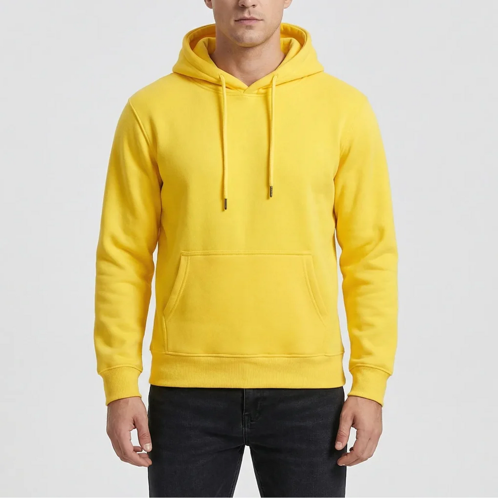 Fleexton - Fleece-Lined Pullover Hoodie For Men