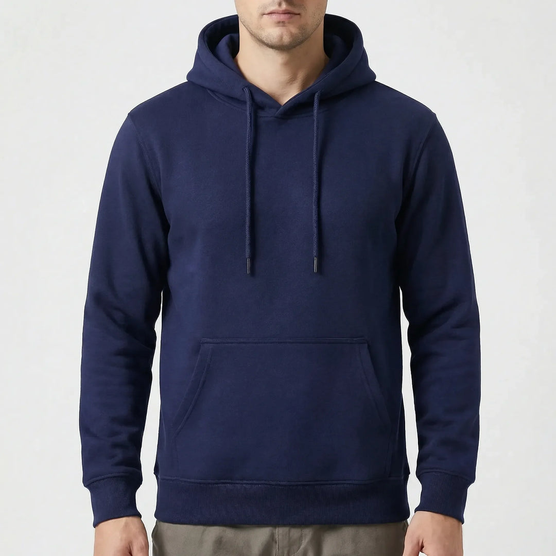Fleexton - Fleece-Lined Pullover Hoodie For Men