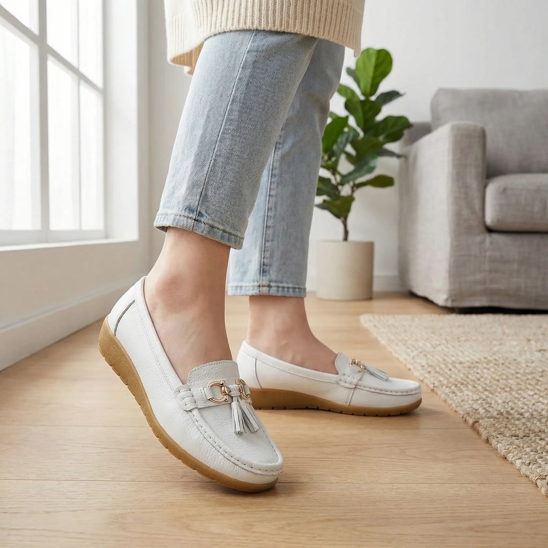 Fleurette - Slip-On Flat Loafer With Tassel Detail