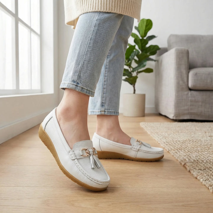Fleurette - Slip-On Flat Loafer With Tassel Detail