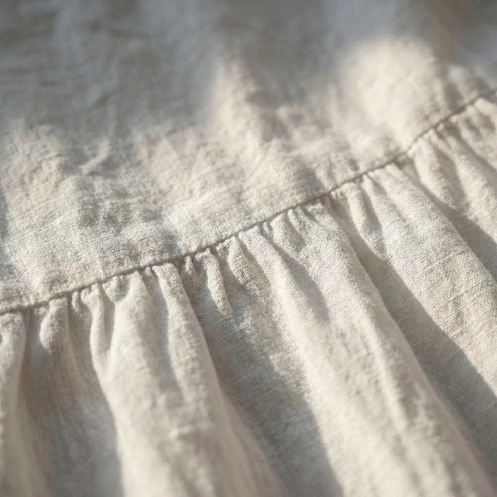 Fleurwyn - Relaxed Waist-Seam Midi Dress