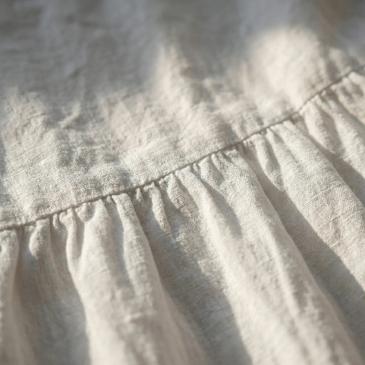 Fleurwyn - Relaxed Waist-Seam Midi Dress