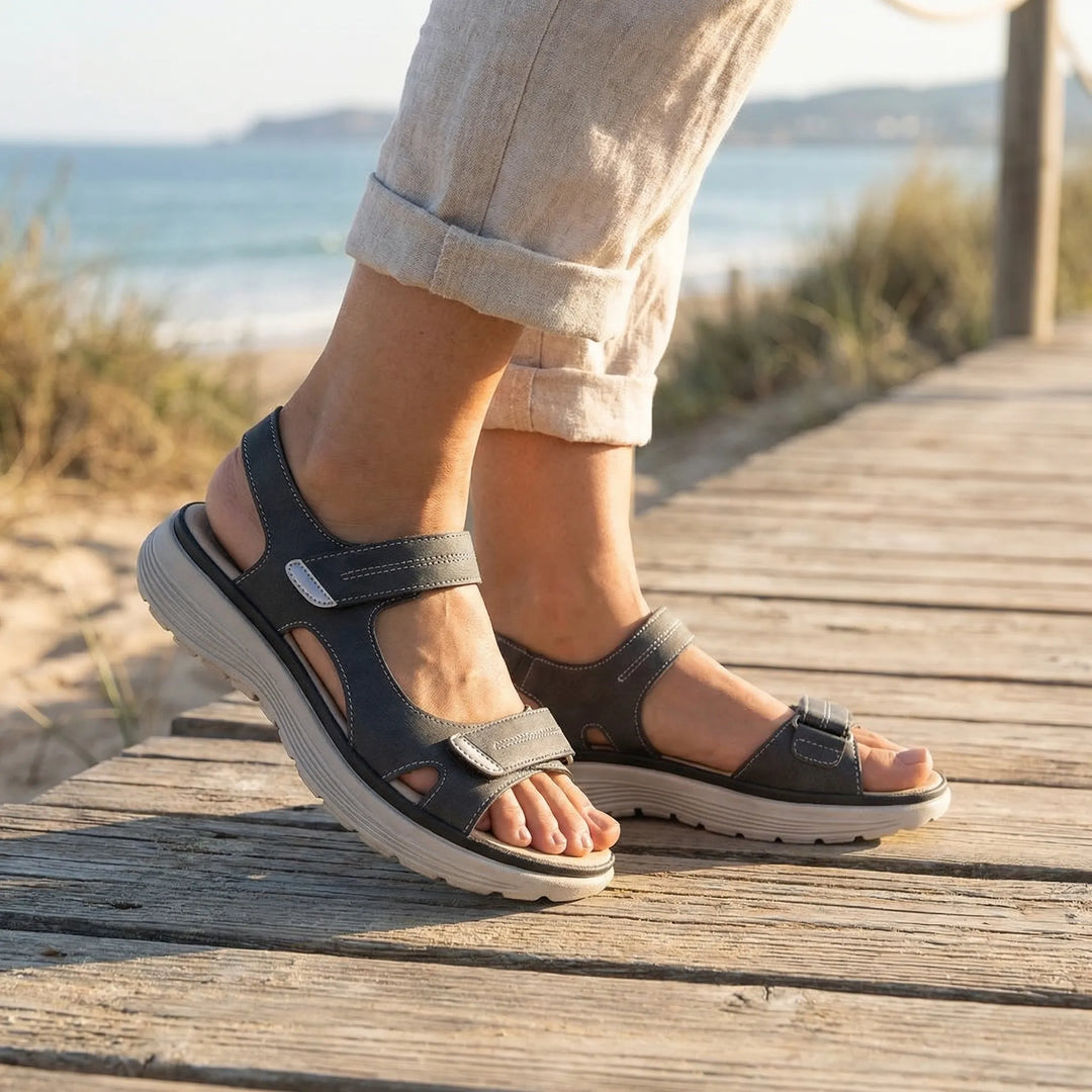 Flexona - Adjustable Strap Open-Toe Sandal