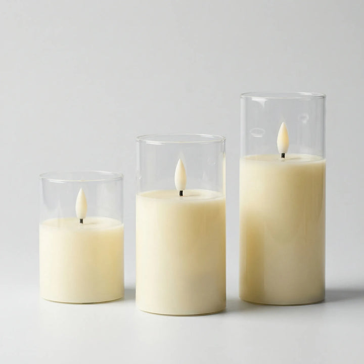 Flickora - 3-Piece Flameless LED Candle Set