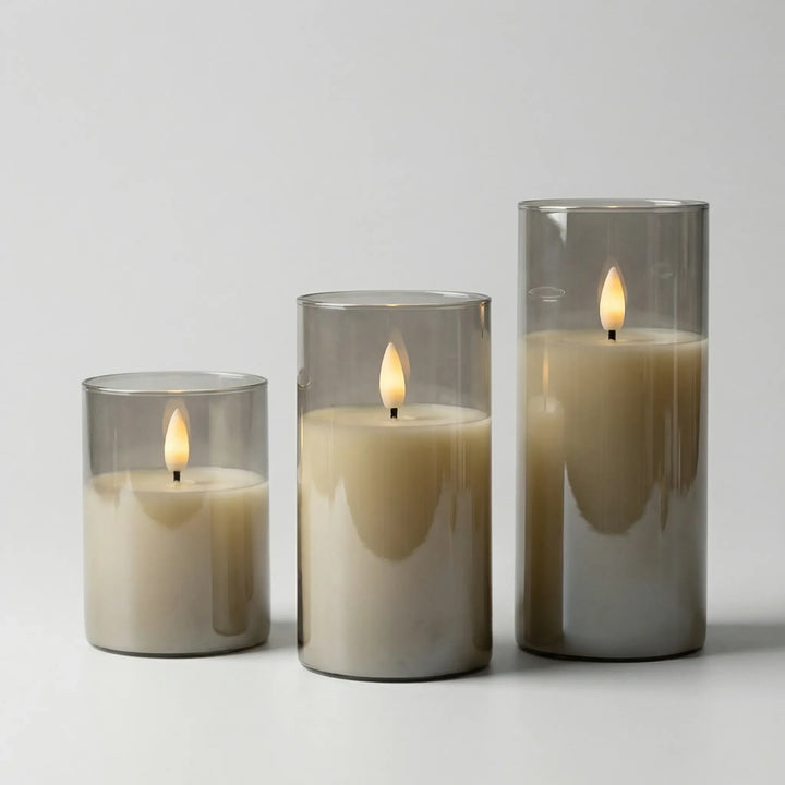 Flickora - 3-Piece Flameless LED Candle Set