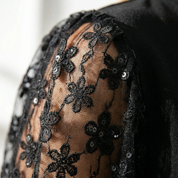 Florenza - Floral Lace Sleeve Mini Dress