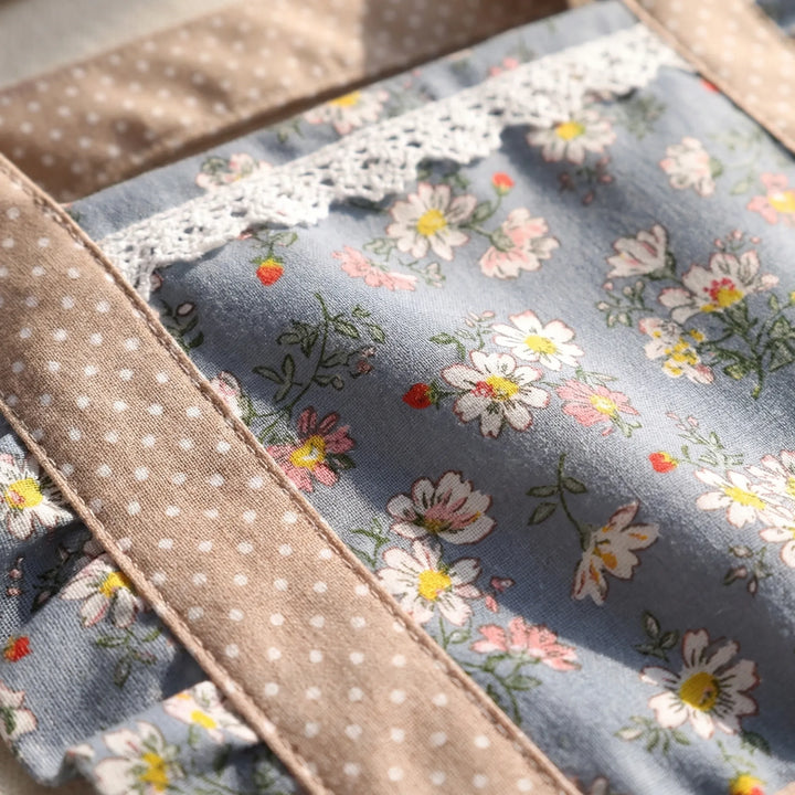 Florette - Floral Print Full-Coverage Kitchen Apron