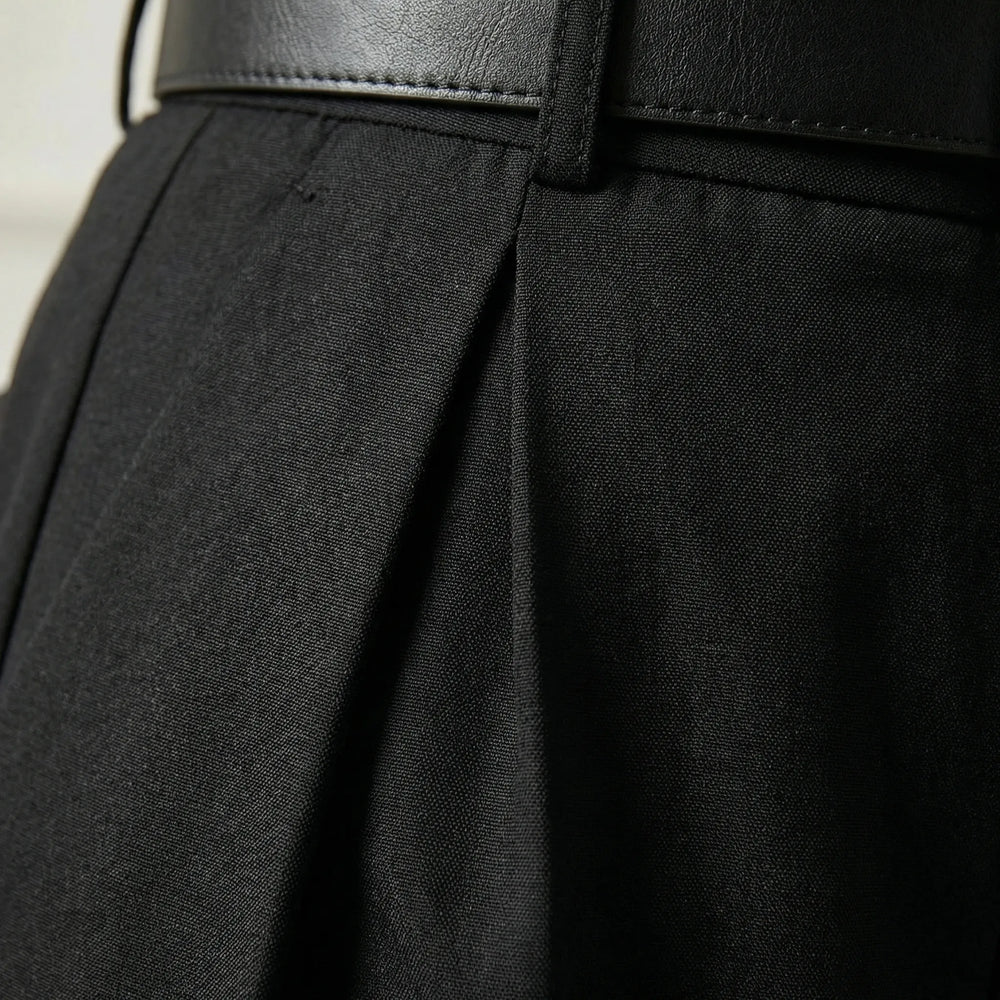 Flowana - High-Waist Flared Wide-Leg Trousers