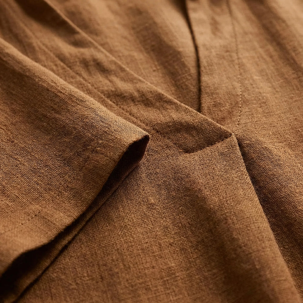 Flownix - V-Neck Relaxed Maxi Dress