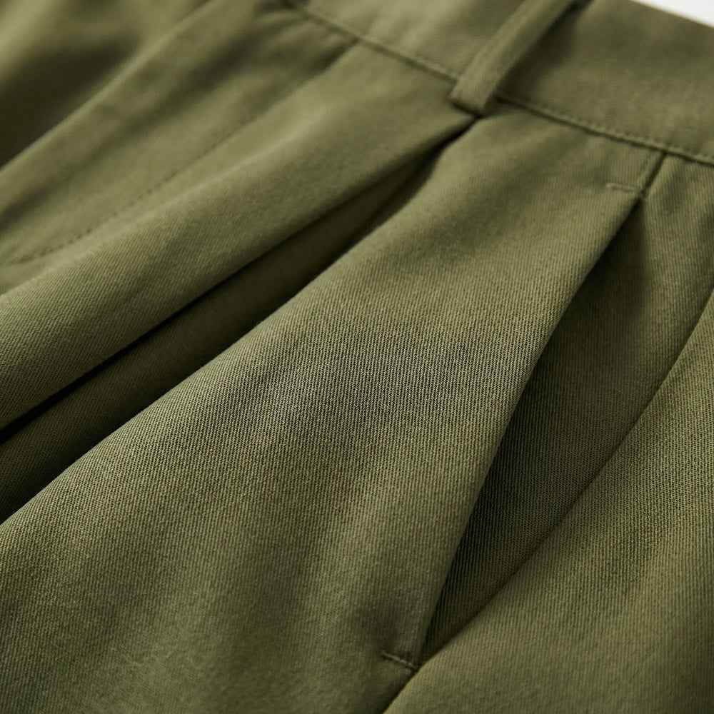 Flowvia - High-Waist Wide-Leg Full-Length Pants