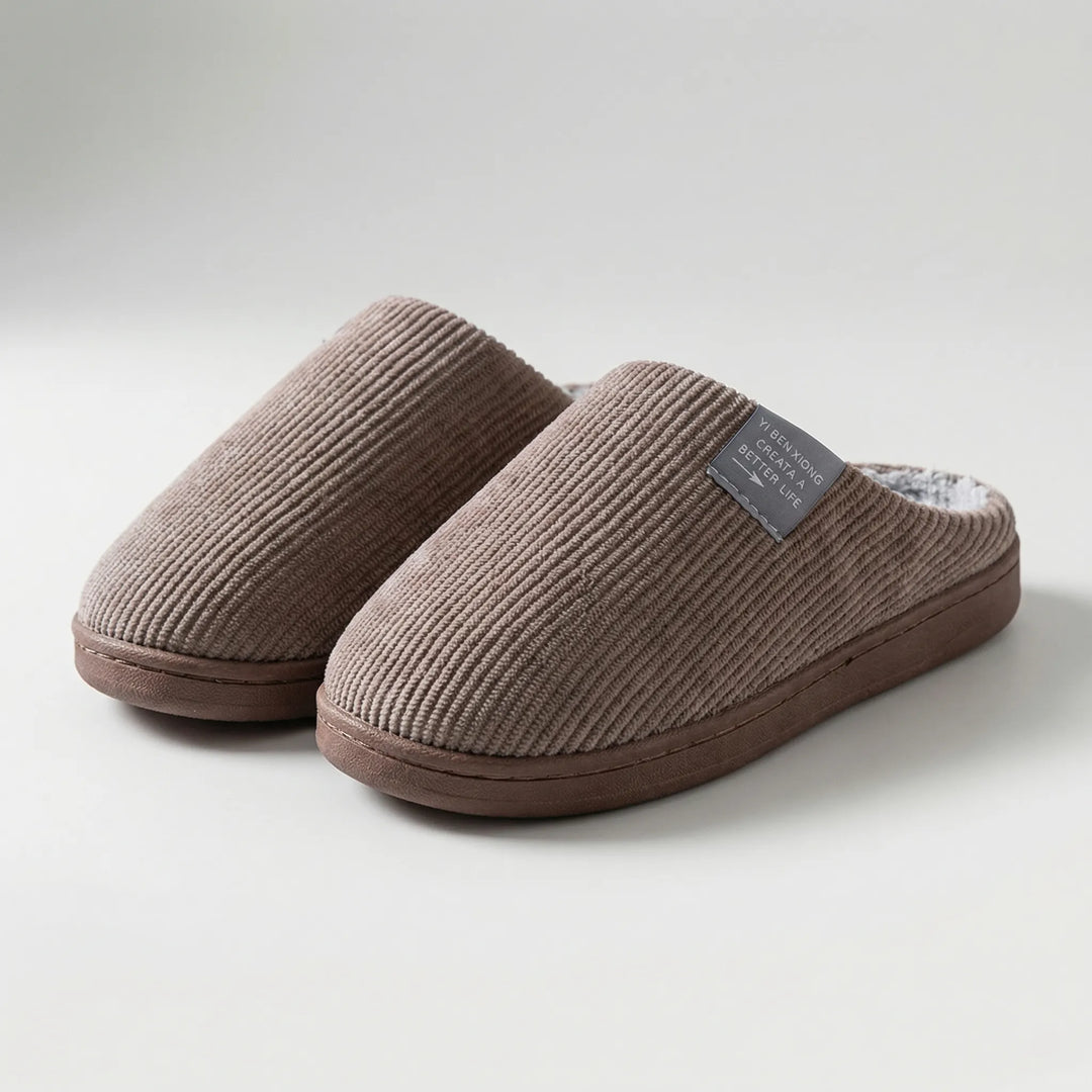 Fluforo - Plush-Lined Indoor Slip-On Slipper