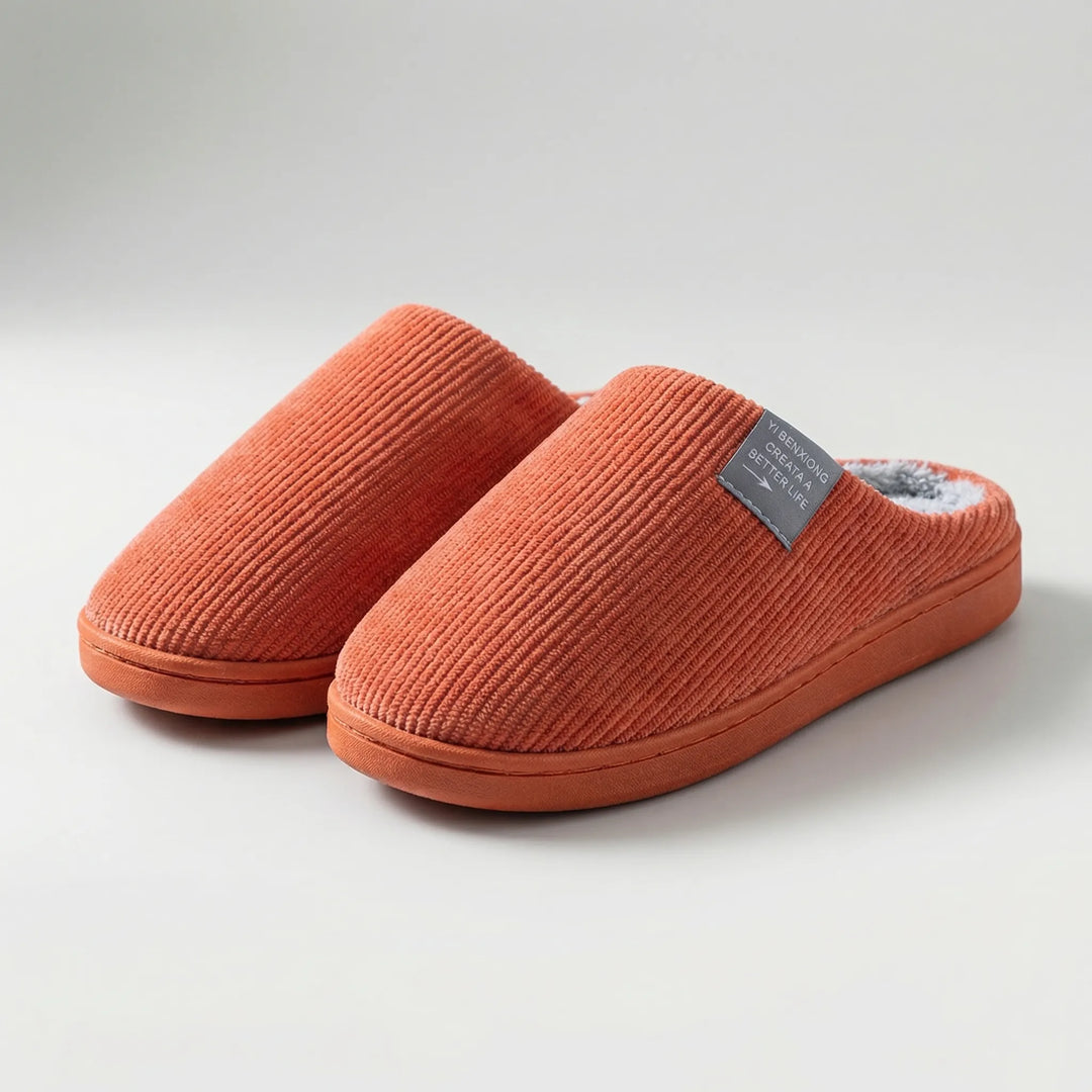 Fluforo - Plush-Lined Indoor Slip-On Slipper