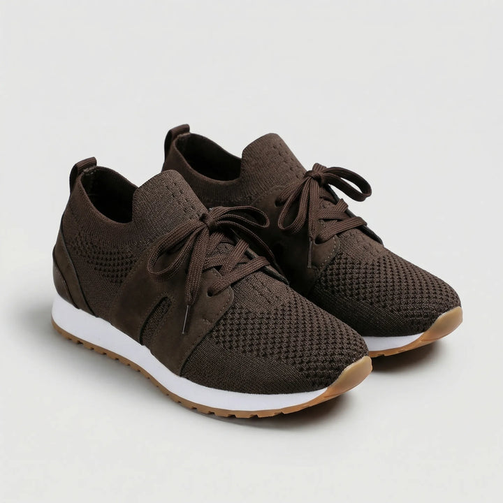 Fluxera - Lace-Up Mesh Upper Casual Sneaker