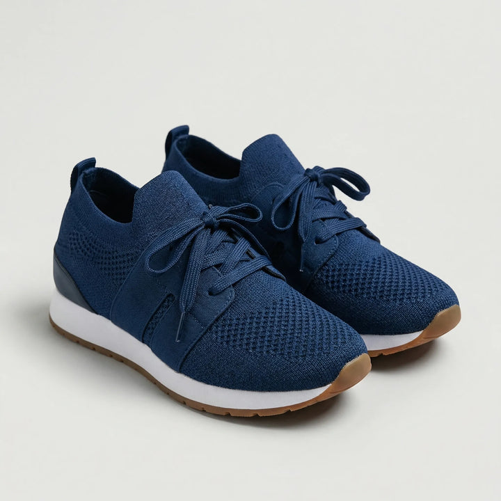 Fluxera - Lace-Up Mesh Upper Casual Sneaker