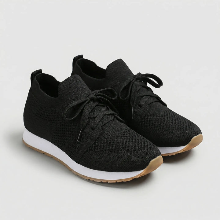 Fluxera - Lace-Up Mesh Upper Casual Sneaker