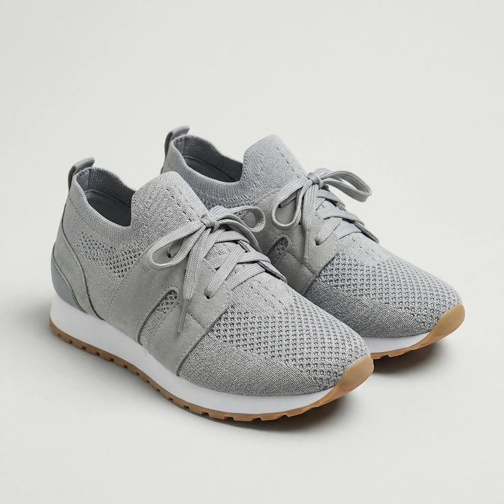 Fluxera - Lace-Up Mesh Upper Casual Sneaker