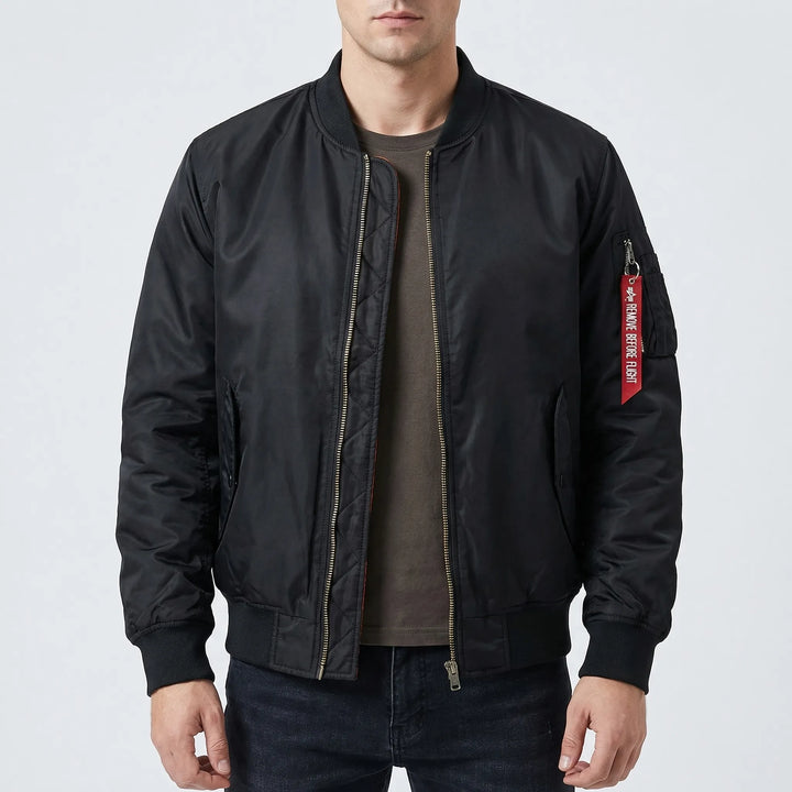 Flyquest - Quilted Lining Bomber Jacket