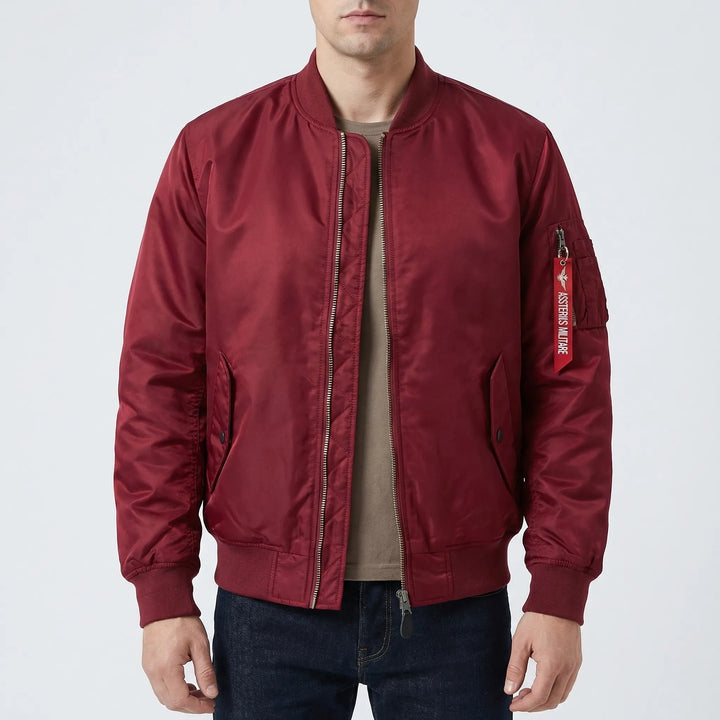 Flyquest - Quilted Lining Bomber Jacket