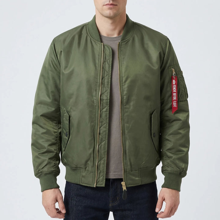 Flyquest - Quilted Lining Bomber Jacket
