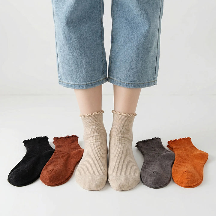 Frillette - Ruffle Cuff Ankle Sock Set