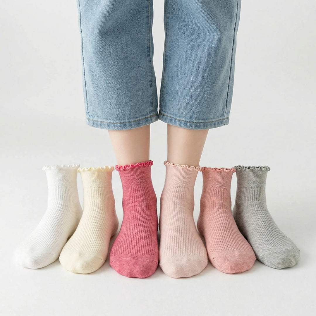 Frillette - Ruffle Cuff Ankle Sock Set
