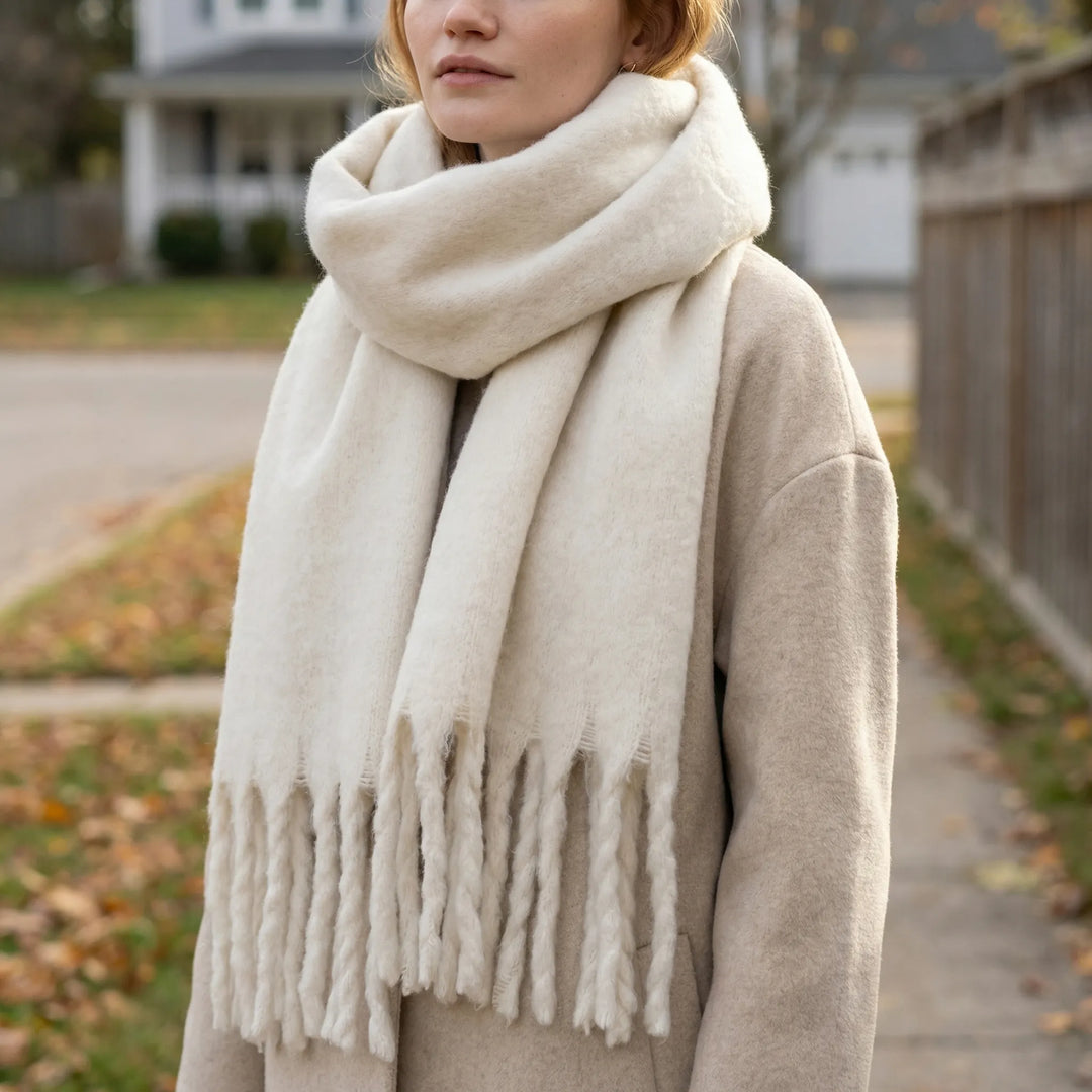 Frinova - Long Tassel Fringe Wrap Scarf