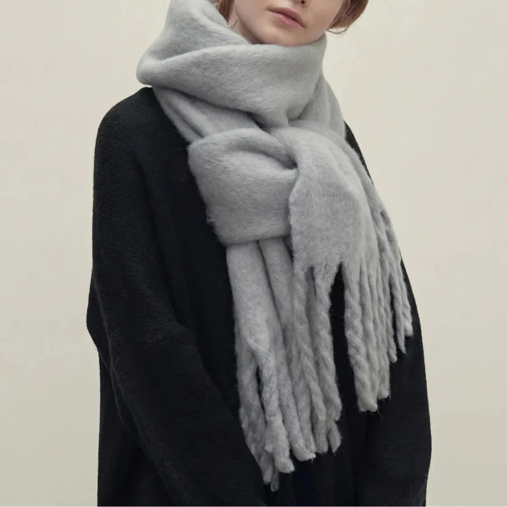 Frinova - Long Tassel Fringe Wrap Scarf