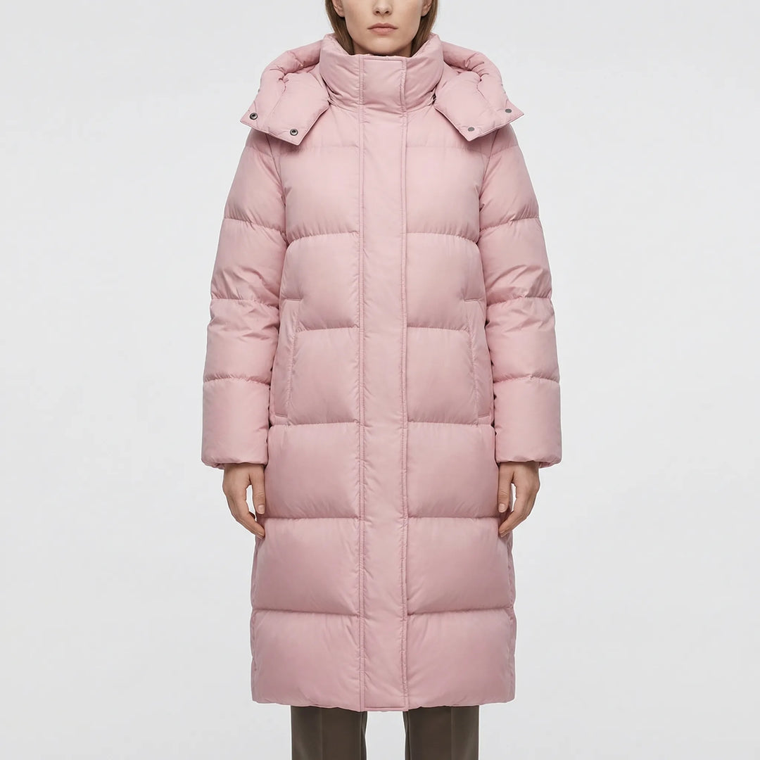 Frostella - Hooded Long Puffer Jacket For Women