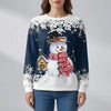 Festlig Snögubbe Grafik Sweatshirt