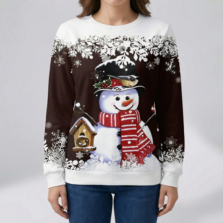 Frostivelle - Festive Snowman Graphic Sweatshirt