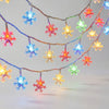 Snöflinga-formade LED-ljusslingor