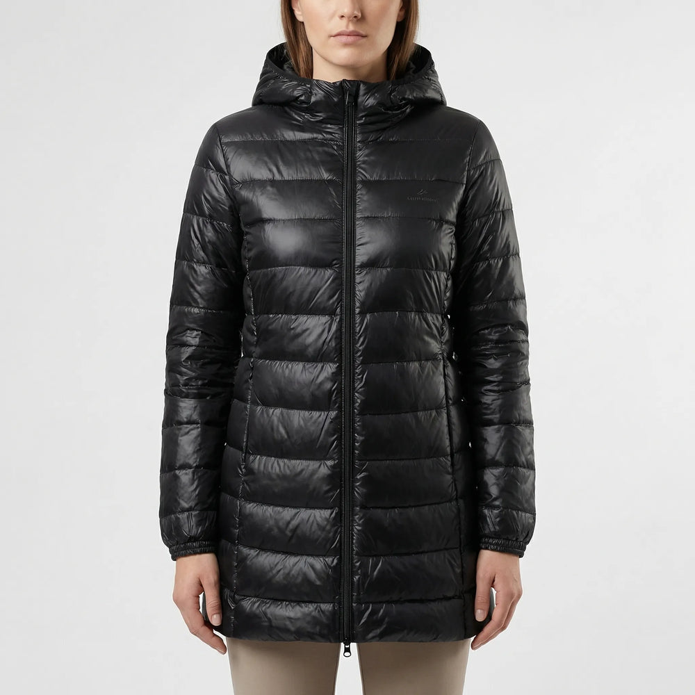Frostlyn - Long Hooded Quilted Puffer Jacket