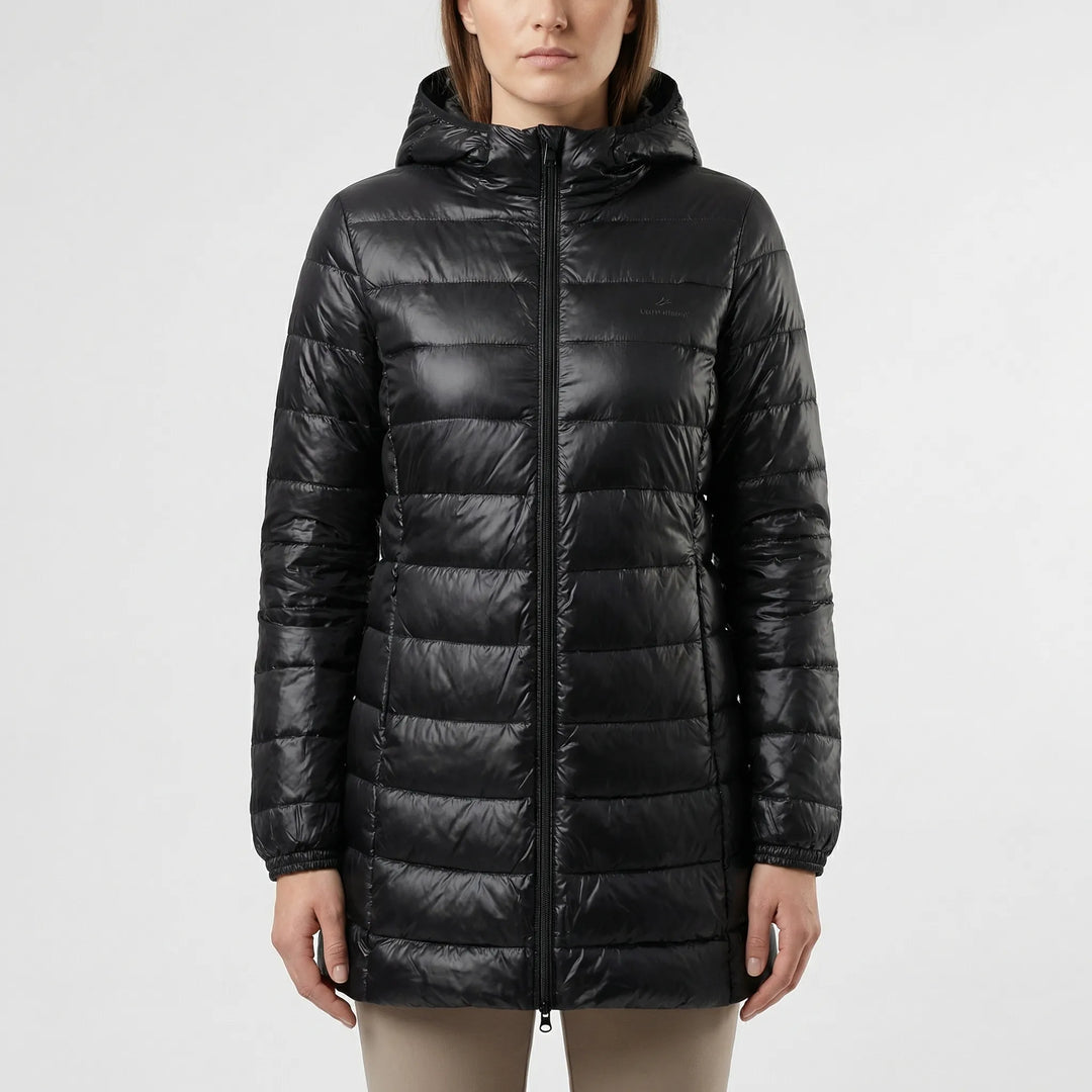 Frostlyn - Long Hooded Quilted Puffer Jacket