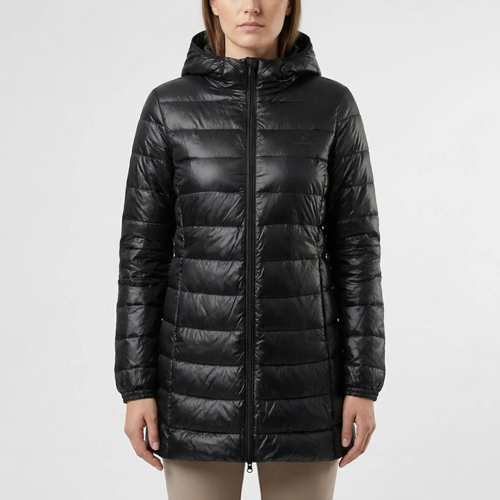 Frostlyn - Long Hooded Quilted Puffer Jacket
