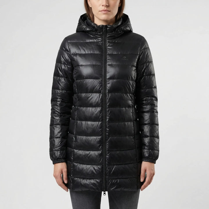 Frostlyn - Long Hooded Quilted Puffer Jacket