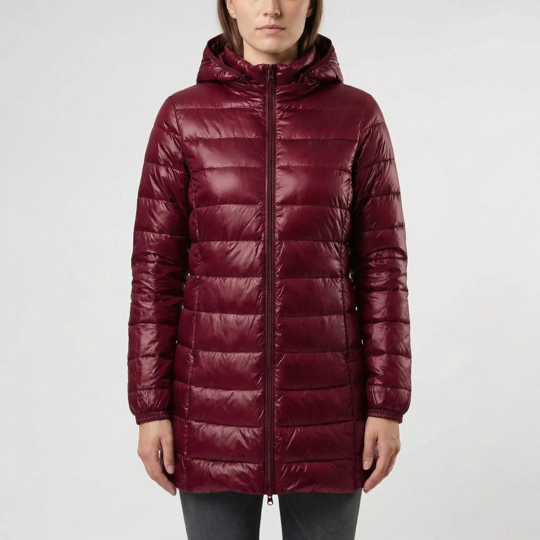 Frostlyn - Long Hooded Quilted Puffer Jacket