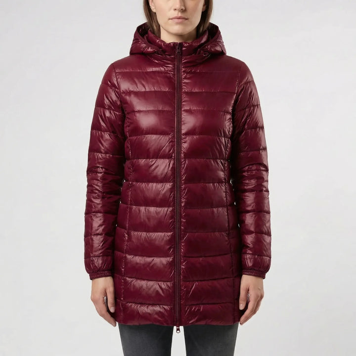 Frostlyn - Long Hooded Quilted Puffer Jacket