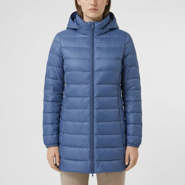 Frostlyn - Long Hooded Quilted Puffer Jacket