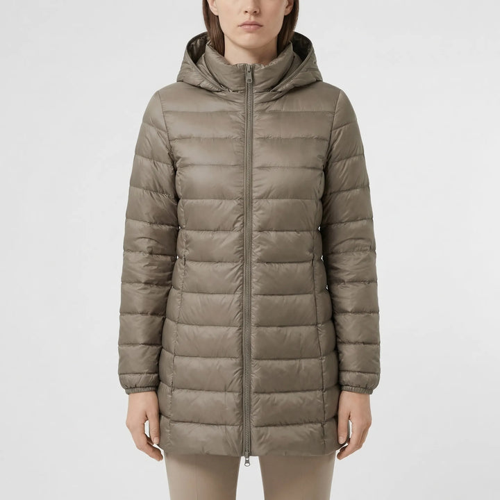 Frostlyn - Long Hooded Quilted Puffer Jacket