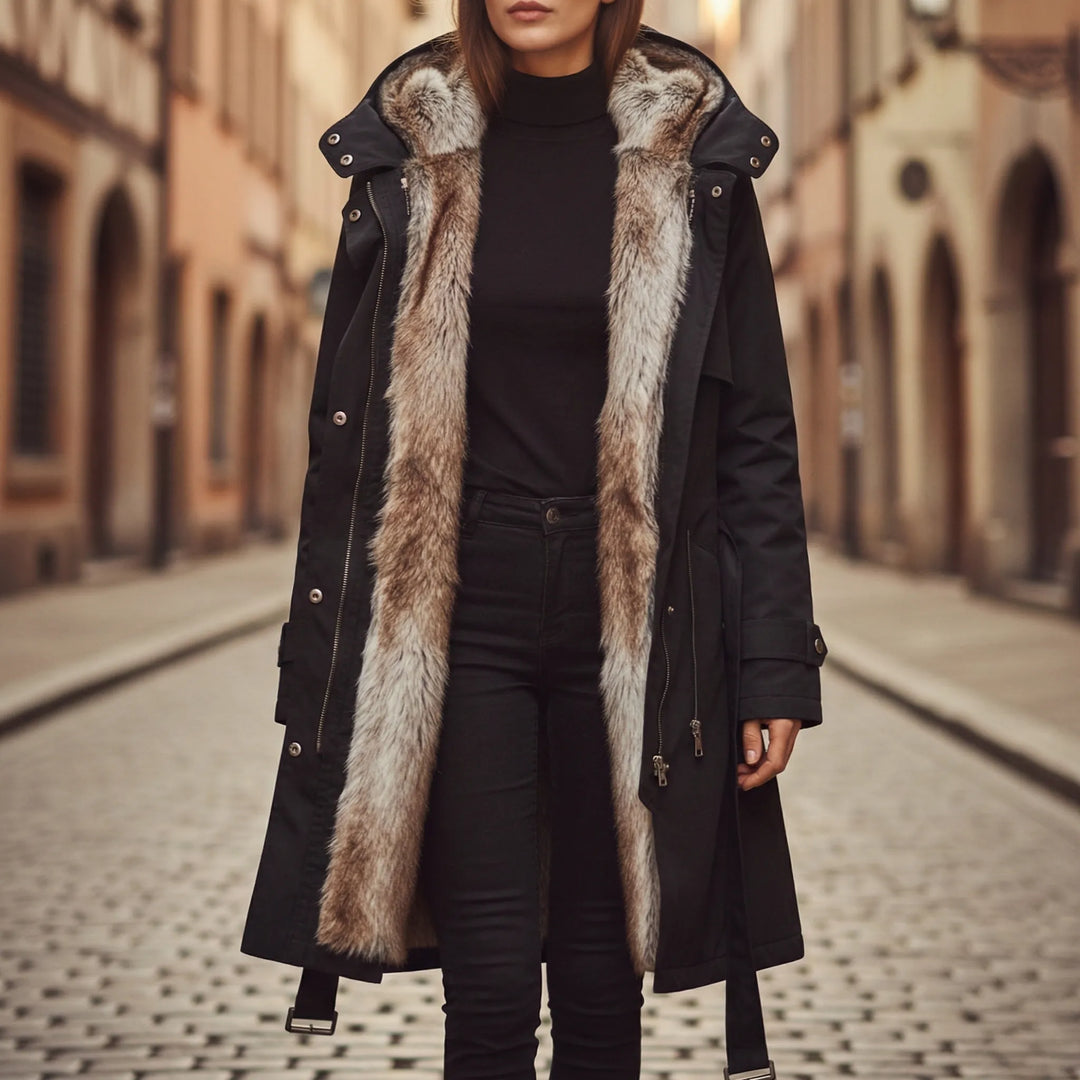 Frostva - Hooded Mid-Length Women's Parka