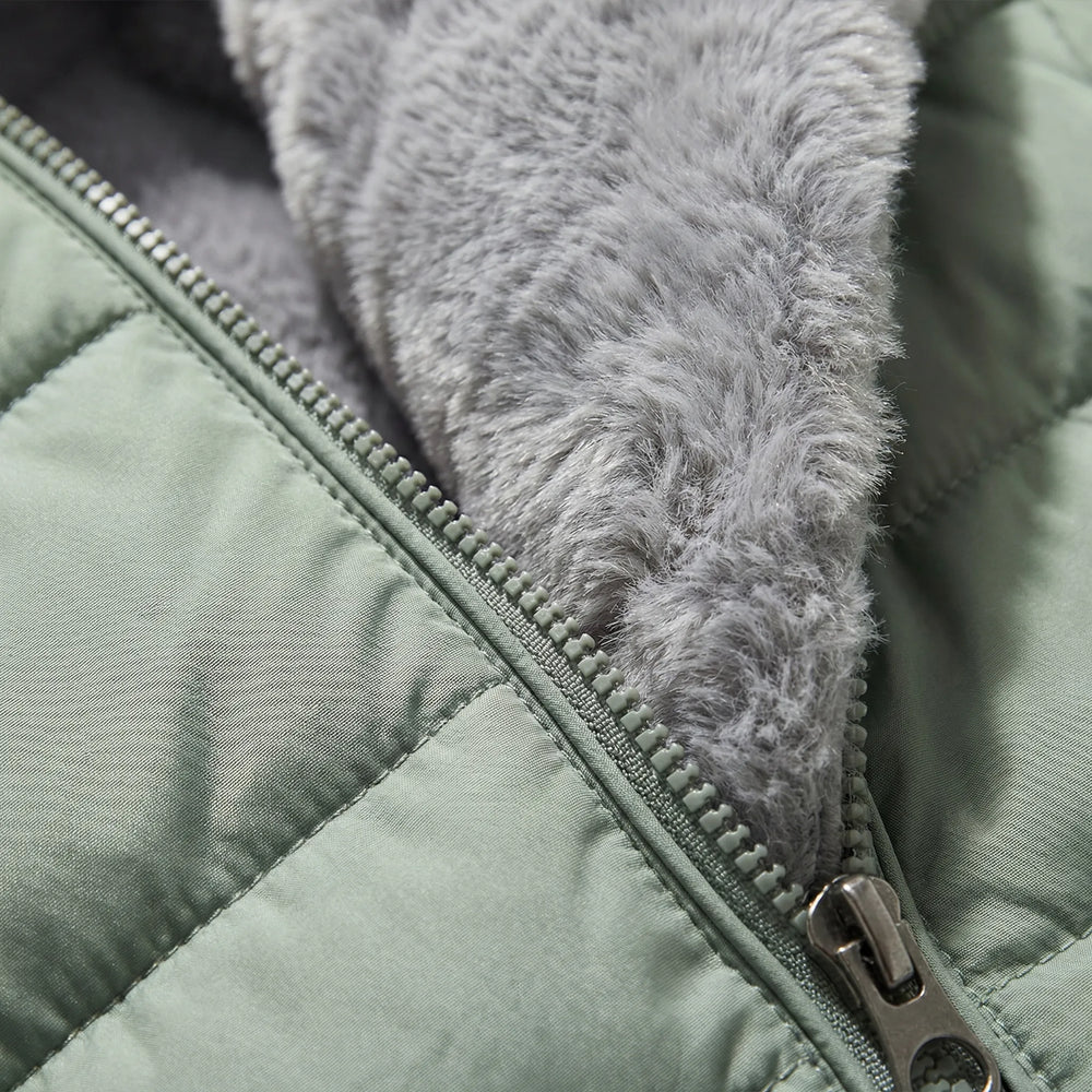 Frostvela - Quilted Hooded Mid-Length Winter Coat